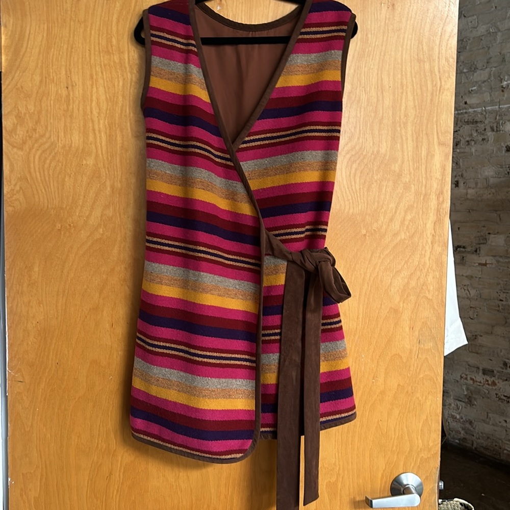 Ann Mashburn wool wrap vest